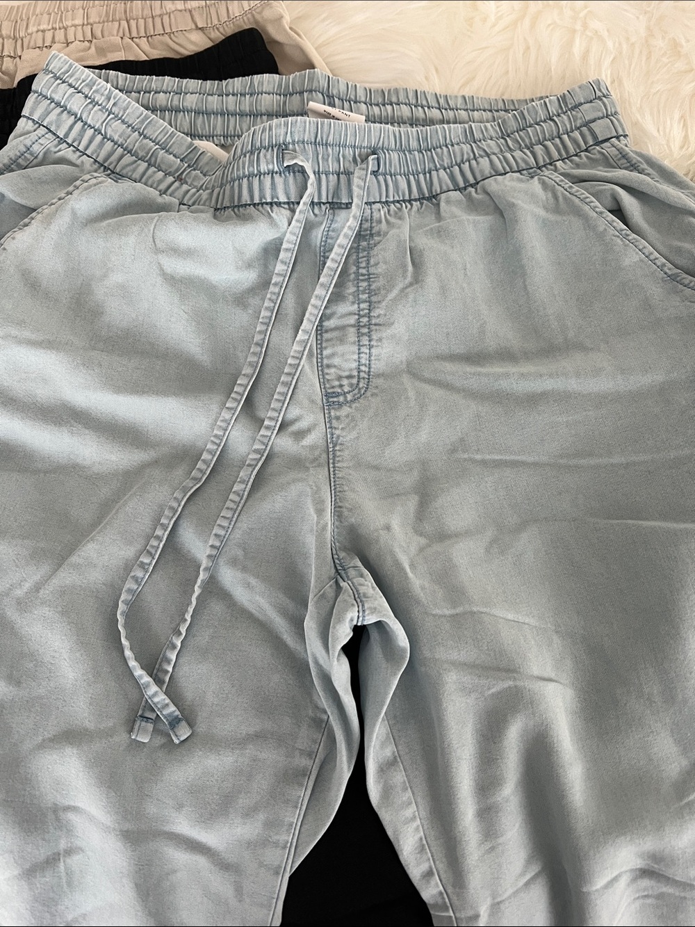 5 Pairs GAP Ankle Cropped Pants Beige, Sage Green, Black, Light Blue, Yellow - Picture 7 of 10